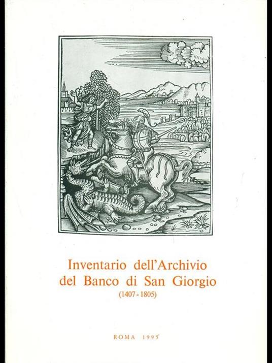 Inventario dell Archivio del Banco si SanGiorgio 1407 1805 Vol