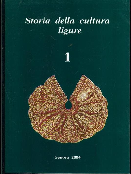 Storia della cultura ligure Vol. 1 - Dino Puncuh - copertina