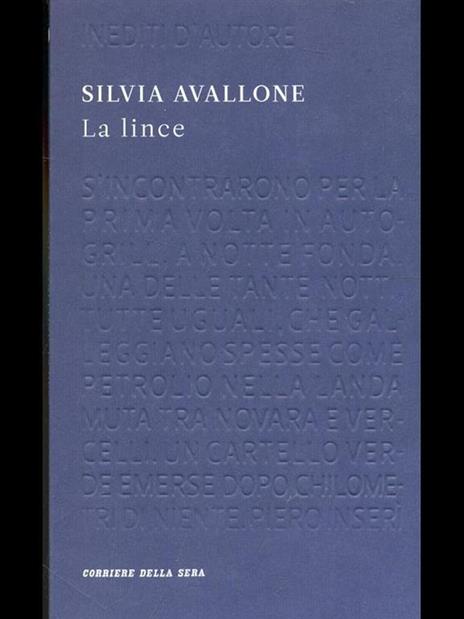 La lince - Silvia Avallone - copertina