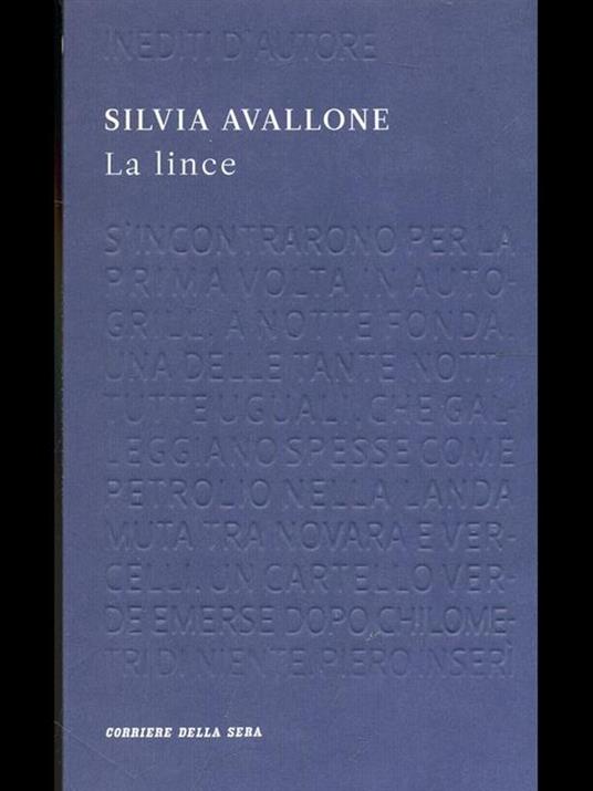 La lince - Silvia Avallone - copertina