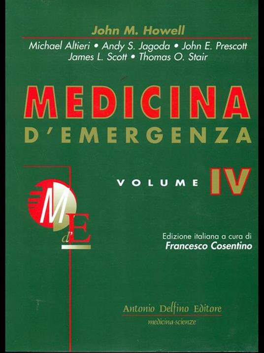 Medicina d'emergenza 4 volumi - copertina