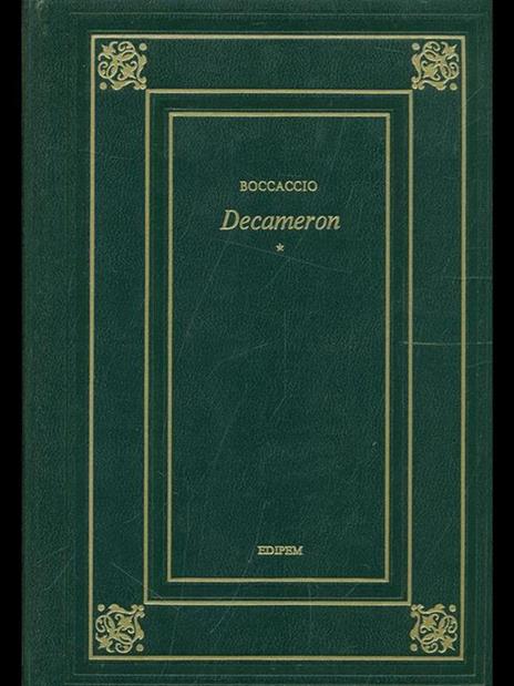 Decameron - Giovanni Boccaccio - copertina