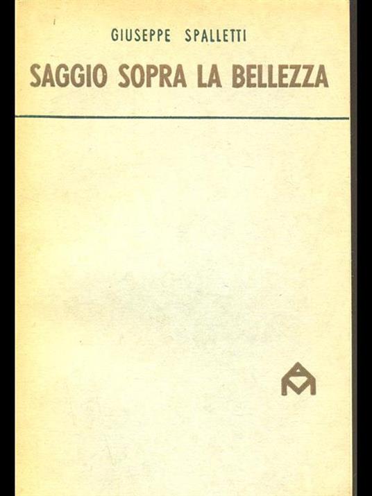 Saggio sopra la bellezza - copertina