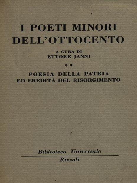 I poeti minori dell'Ottocento vol 2 - Ettore Janni - 2