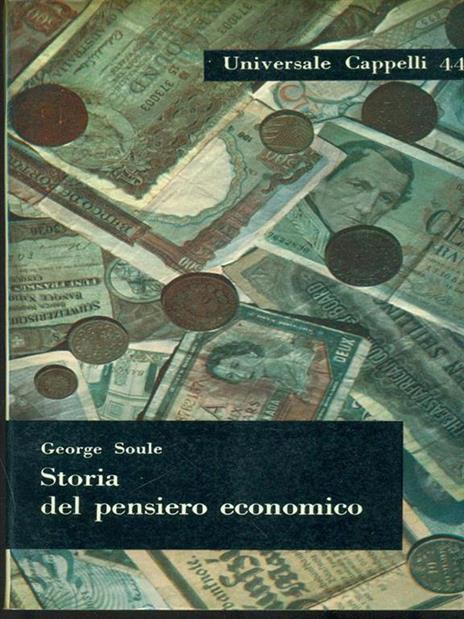 Storia del pensiero economico - copertina