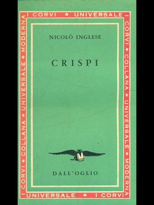 Crispi - Nicolò Inglese - copertina