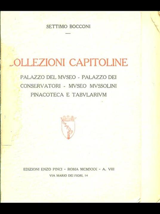 Collezioni capitoline - Settimo Bocconi - 8