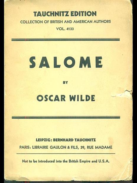 Salome - Oscar Wilde - copertina