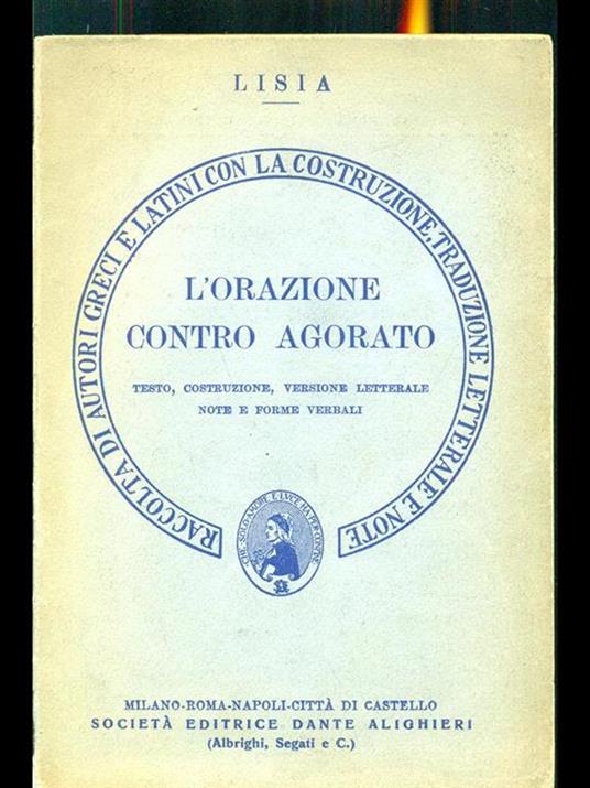 L' orazione contro agorato - Lisia - 6