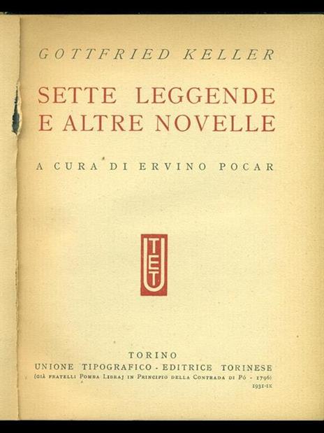 Sette leggende e altre novelle - Gottfried Keller - 6