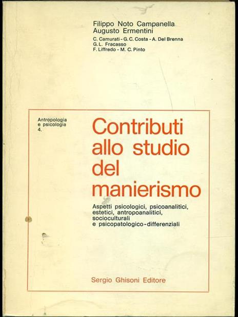 Contributi allo studio del manierismo - 3