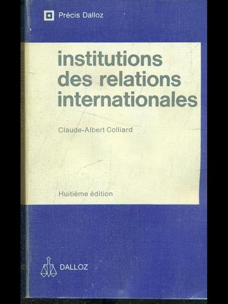 Institutions des relations internationales - 6