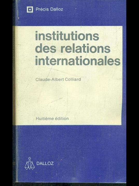 Institutions des relations internationales - 4