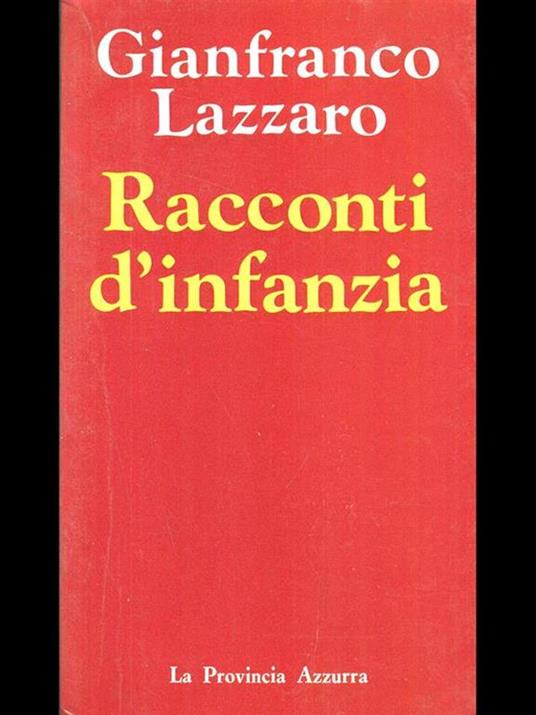 Racconti d'infanzia - copertina