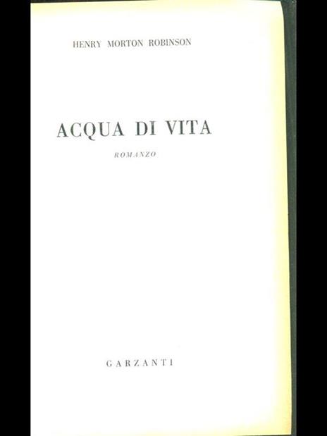 Acqua di vita - Henry M. Robinson - 5