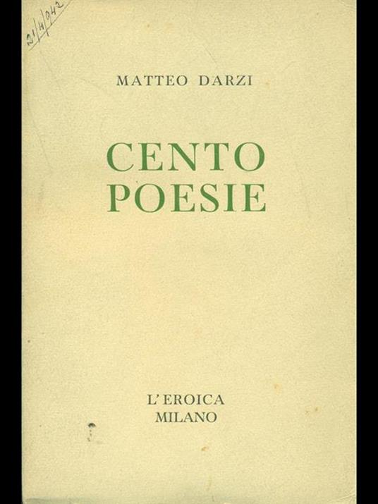 Cento poesie - Matteo D'Arzi - 8