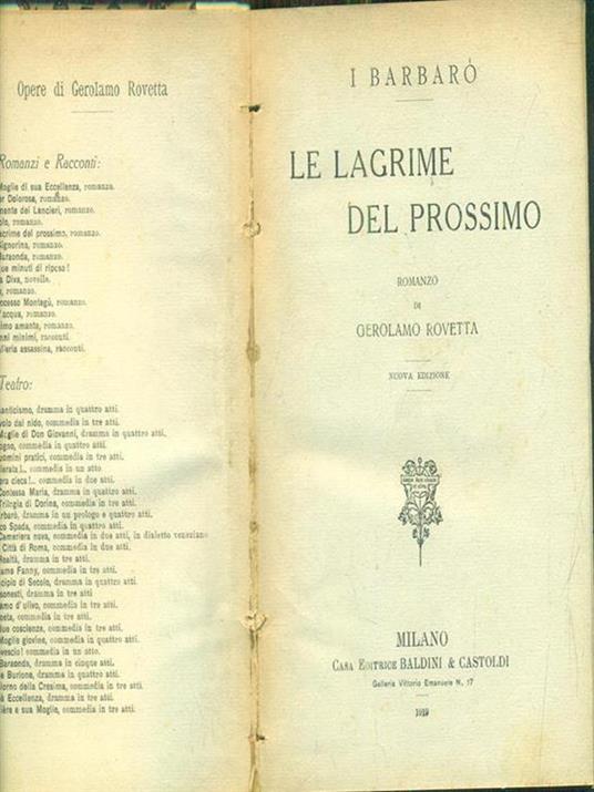 Le lagrime del prossimo - Gerolamo Rovetta - 4