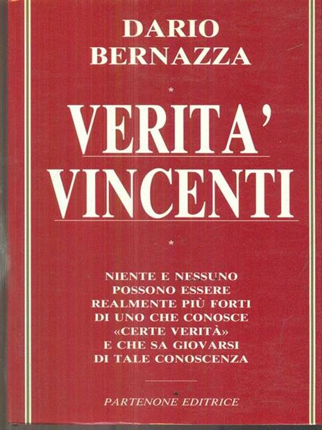 Verita vincenti - Dario Bernazza - copertina