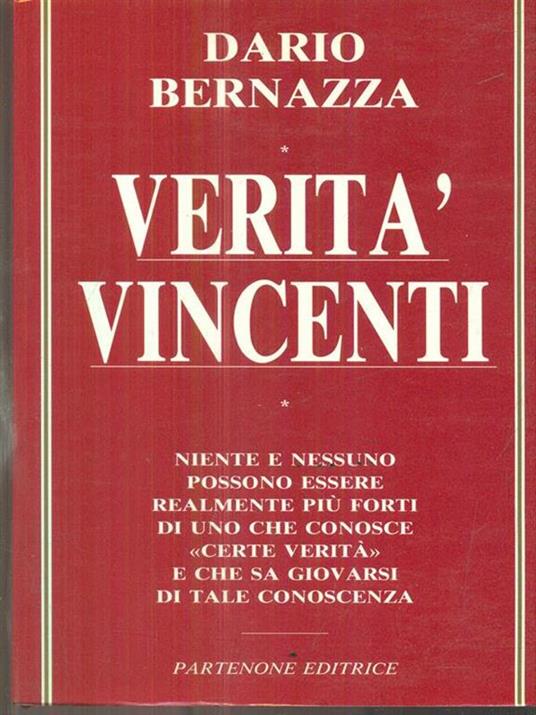 Verita vincenti - Dario Bernazza - copertina