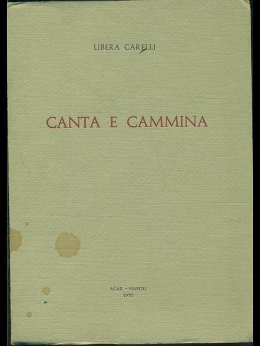 Canta e cammina - Libera Carelli - copertina