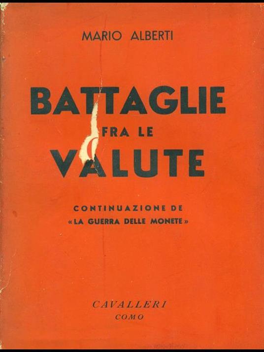 Battaglie fra le valute - Mario Alberti - copertina