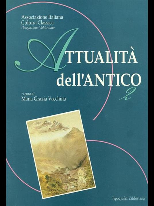 Attualità dell'antico - copertina