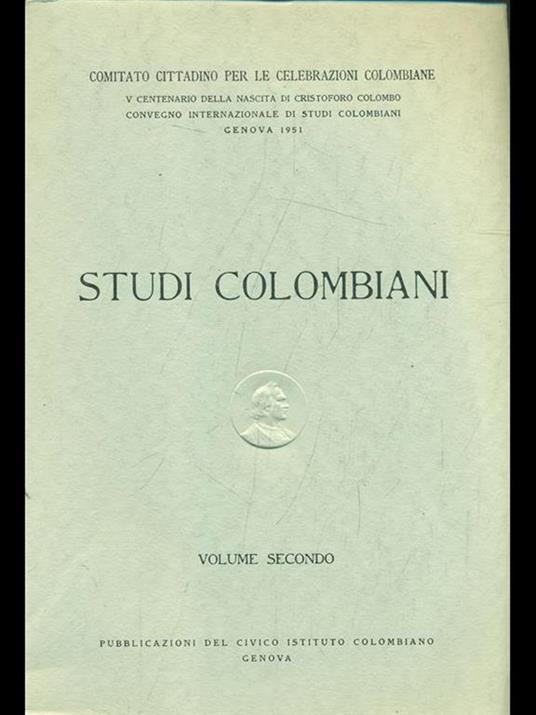 Studi colombiani vol. 2 - copertina