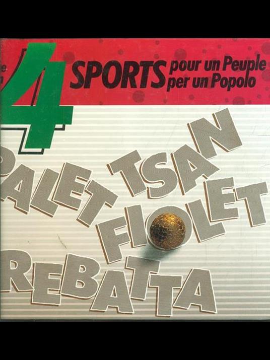 sports pour un peuple- per un popolo - copertina