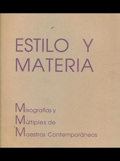 Estilo y materia - 7