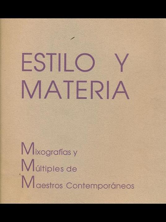 Estilo y materia - 9