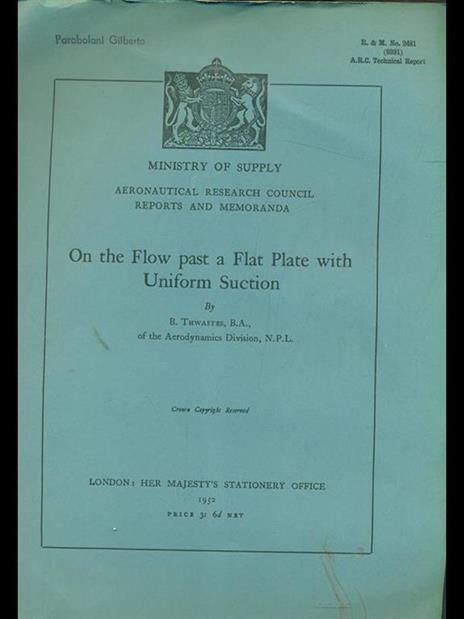 On the flow past a flatplate with uniform suction - 9