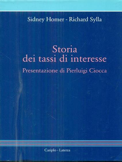 Storia dei tassi di interesse - copertina