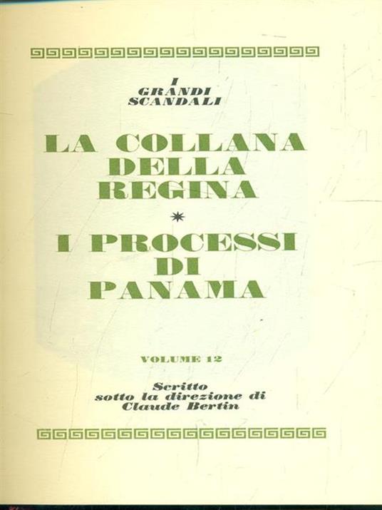 La collana della regina- I processi di Panama - copertina