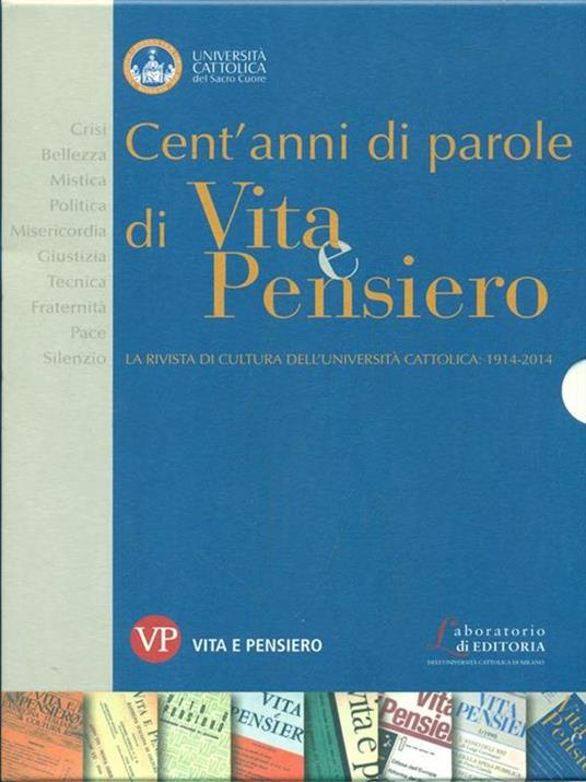 Cent'anni di parole di Vita e Pensiero - copertina