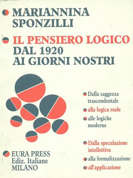 Il pensiero logico dal 1920 ai giorni nostri - Mariannina Sponzilli - 2