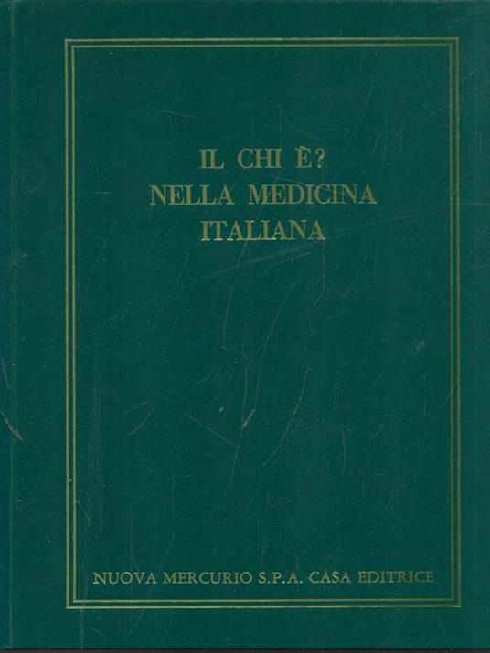 Il chi é? nella medicina italiana - copertina