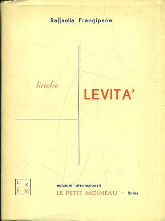 Levità - Raffaella Frangipane - copertina
