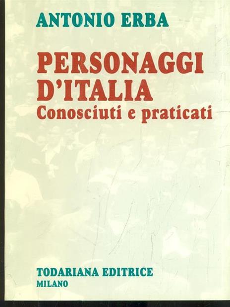 Personaggi d'Italia - Antonio Erba - copertina