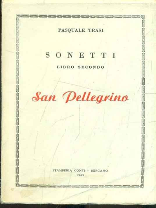 San Pellegrino - Pasquale Tresi - copertina