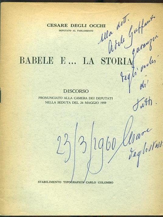 Babele e... La storia - Cesare Degli Occhi - 3