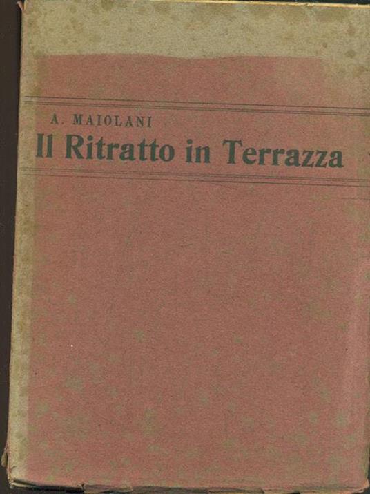 Il ritratto in terrazza - A. Maiolani - copertina