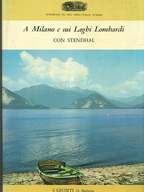 A Milano e sui Laghi lombardi con Stendhal - copertina