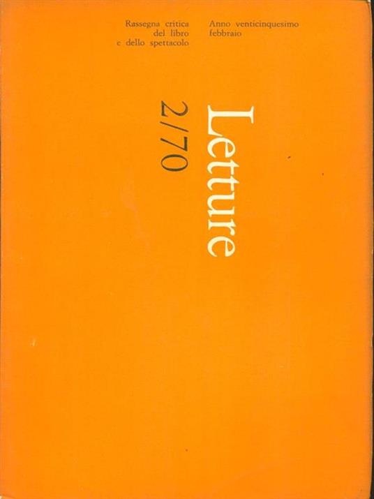 Letture 2/70 - copertina