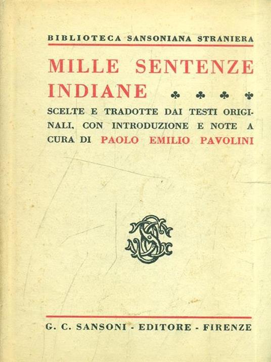 Mille sentenze indiane - Paolo Pavolini - 3