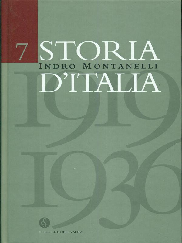 Storia d'Italia 7 - 1919-1936