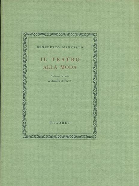 Il teatro alla moda  - Benedetto Marcello - 8