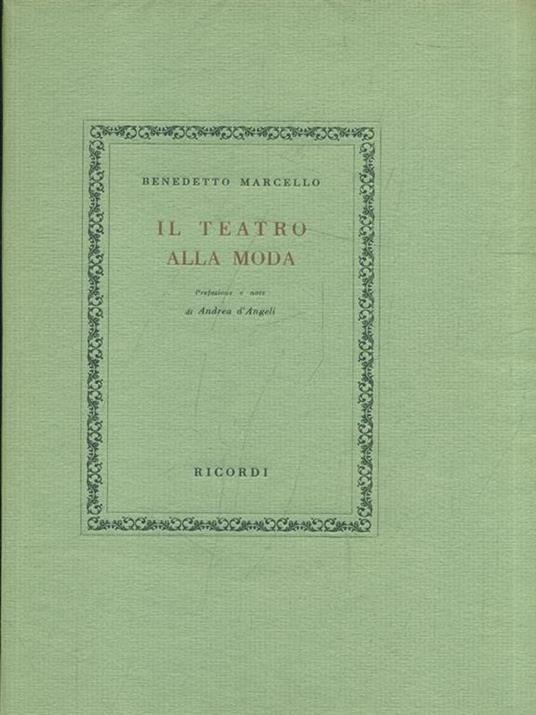 Il teatro alla moda  - Benedetto Marcello - copertina