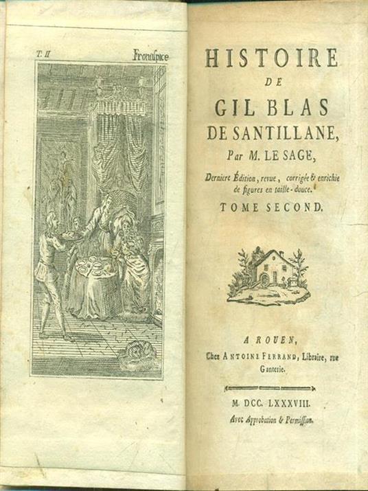 Histoire de Gil Blas de Santillane tome second - M. Le Sage - 4