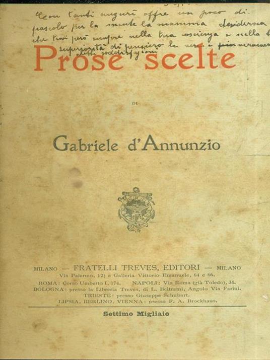 Prose scelte - Gabriele D'Annunzio - 6