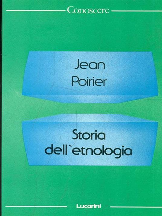 Storia dell'etnologia - copertina